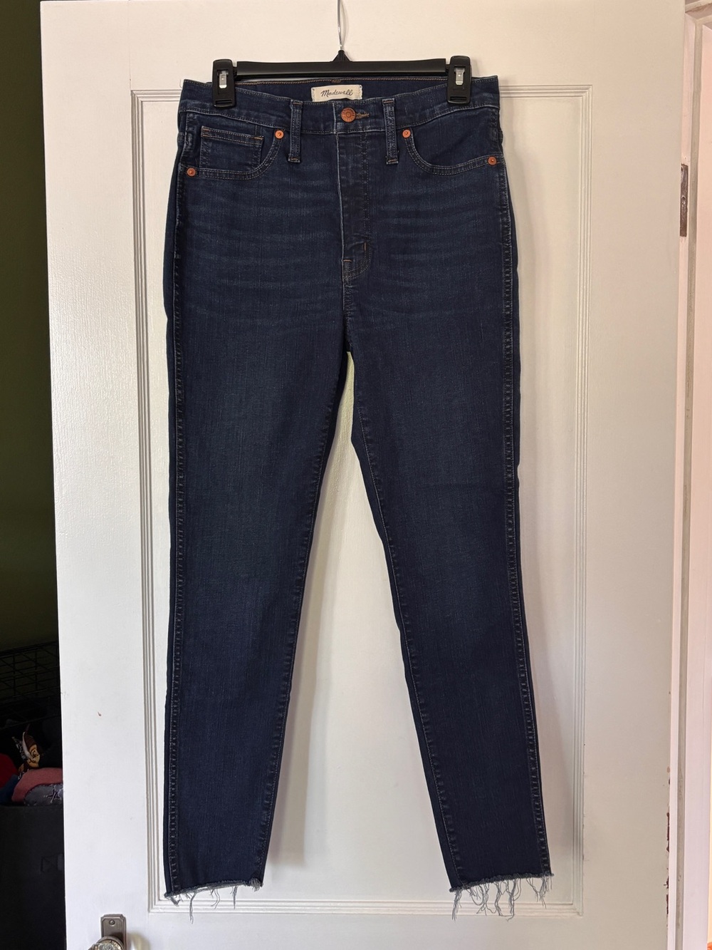 Madewell Dark Blue 10” High-Rise Skinny Jeans